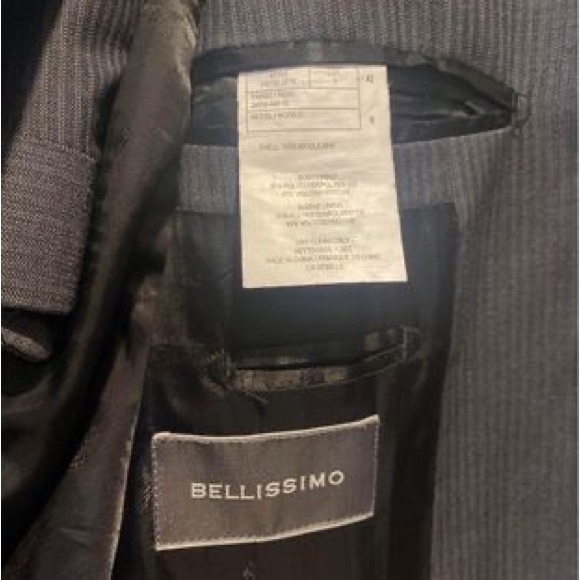 Mens Grey Bellissimo suit - Picture 3 of 4